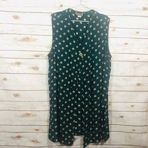 Niki Taylor women’s green sleeveless long kimono